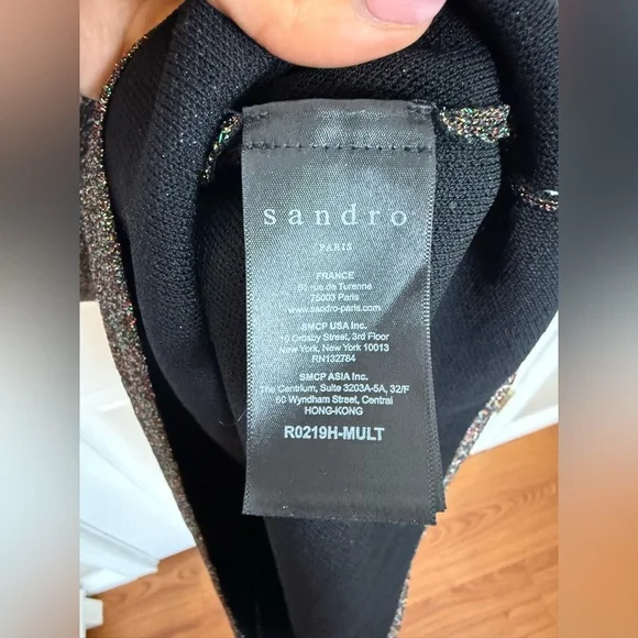 Sandro Riva Multicolored Metallic Dress Size 1/Small - Picture 6 of 11